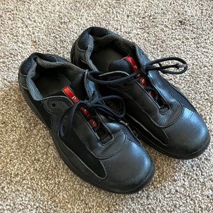 Leather Prada sneakers